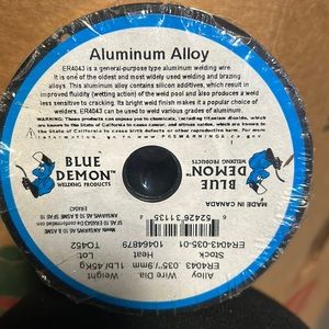 New & sealed ER4043 .035 X 1 lb Spool MIG Blue Demon Aluminium Welding Wire